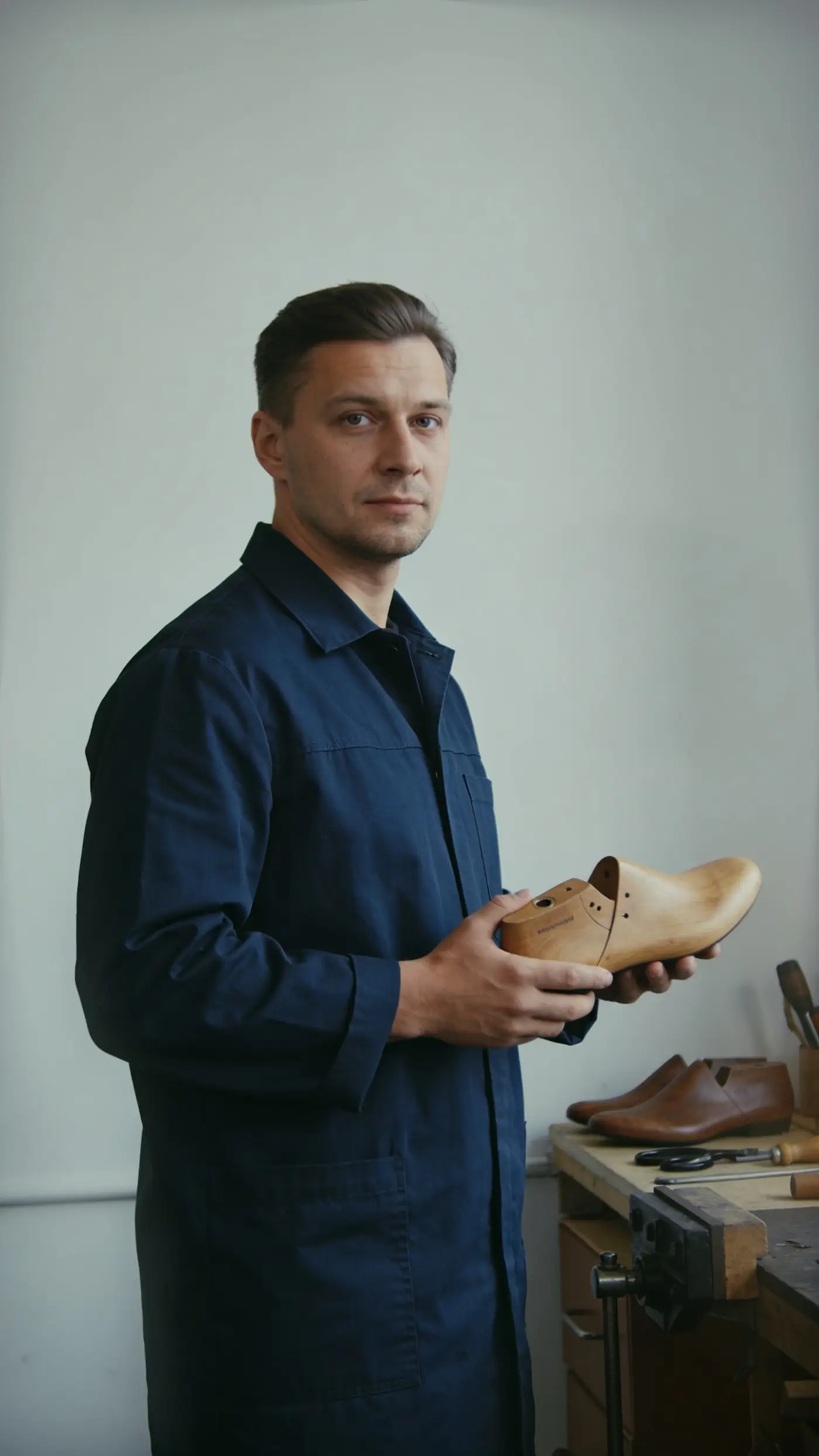 Дизайнер колодки з дерев’яною взуттєвою колодкою
